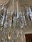 Murano Glass Chandelier with Gilt Gold Structure attributed to Venini, Italy, 1980, Image 2