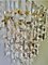 Glass Cut with Brass Wall Lighting from Kinkeldey, Austria, 1970s, Set of 2 3