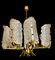 Murano glass 9 Leaves Chandelier by Carl Fagerlund for Orrifors, 1980s 2