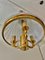 Glass Murano Pendant with Gilt Gold Structure from Vistosi, Italy, 1980s 3