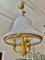 Glass Murano Pendant with Gilt Gold Structure from Vistosi, Italy, 1980s 2