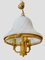 Glass Murano Pendant with Gilt Gold Structure from Vistosi, Italy, 1980s 5