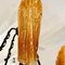 Gold Murano Glss & Black Metal Structure Chandelier, Italy, 1989 4