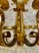 Wall Lighting with Metal with Gilt Gold Finish, Spain, 1950s, Set of 2 4