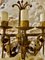 Wall Lighting with Metal with Gilt Gold Finish, Spain, 1950s, Set of 2 7