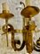 Wall Lighting with Metal with Gilt Gold Finish, Spain, 1950s, Set of 2 5