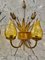 Spanish Wall Lighting with Metal with Gold Finish, 1950s, Set of 2, Image 2