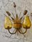 Spanish Wall Lighting with Metal with Gold Finish, 1950s, Set of 2, Image 4
