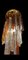 Bicolor Glass Murano Ice Frost Model Pendant from Mazzega, Italy, 1970s 4