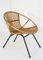 Neerkant Rattan Stuhl von Rohé Noordwolde, 1960er 1