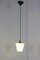 Green Glass Hanging Lamp, 1960s 4