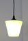 Green Glass Hanging Lamp, 1960s 5