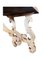 Consolle in noce sbiancato, Italia, con gambe a lira, Immagine 10