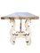 Consolle in noce sbiancato, Italia, con gambe a lira, Immagine 3