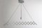 Large Minimalist Scissor Ceiling Light from Lucefer, 1980s 3