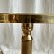 Halbrunde Mid-Century Beistelltische aus Messing & Rauchglas, 1970er, 2er Set 18