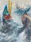 Włodzimierz Karczmarzyk, Venice: Gondolas in the Wind, Acrylic on Paper, 2000 2