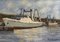 Philippe Duhamel, Oil on Canvas, Trawling in the Port of Fécamp, 1970s, Image 1