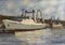 Philippe Duhamel, Oil on Canvas, Trawling in the Port of Fécamp, 1970s, Image 5