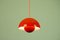 Lampada a sospensione VP1 Flowerpot originale di Verner Panton per Louis Poulsen, anni '70, set di 2, Immagine 5