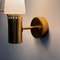 Brass and White Opaline Glass Wall Lights from Hans-Agne Jakobsson Ab Markaryd, Sweden, 1960s, Set of 2 12