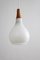 Small Mid-Century Opal Glass Pendant, 1960s 3