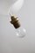 Small Mid-Century Opal Glass Pendant, 1960s 6