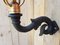 Antique Square Cast Iron and Copper Wall Lantern, Image 3