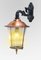 Antique Round Copper Hanging Wall Lantern, Image 1