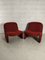 Giancarlo Piretti zugeschriebene Rote Alky Stühle für Anonima Castelli, 1970er, 2er Set 1
