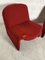 Giancarlo Piretti zugeschriebene Rote Alky Stühle für Anonima Castelli, 1970er, 2er Set 6