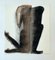 Jolanta Johnsson, Dos figuras transparentes, técnica mixta sobre papel, 1997, Imagen 2
