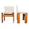 Off White Canvas Monk Chairs by Afra & Tobia Scarpa for Molteni, 1973, Set of 10 7