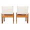 Off White Canvas Monk Chairs by Afra & Tobia Scarpa for Molteni, 1973, Set of 10 9