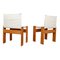 Off White Canvas Monk Chairs by Afra & Tobia Scarpa for Molteni, 1973, Set of 10 8