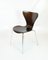 Dining Chairs Model 3107 in Dark Oak by Arne Jacobsen, 1990s, Set of 8 2