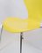 Dining Table Chairs Model 3107 in Yellow by Arne Jacobsen from 1990s, Set of 6, Image 5