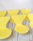 Dining Table Chairs Model 3107 in Yellow by Arne Jacobsen from 1990s, Set of 6, Image 2