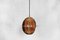 Copper Gold Pendant Lamp with 8 Lights, 1970s 2