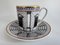 Kaffeetasse & Untertasse Palladiana von Piero Fornasetti für Rosenthal Classic, Deutschland, 1995, 2er Set 5