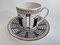 Kaffeetasse & Untertasse Palladiana von Piero Fornasetti für Rosenthal Classic, Deutschland, 1995, 2er Set 1