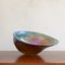 Large Shell-Shaped Glass Bowl by Peter Layton, 1984, Image 1