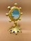 Casenove Spiegel aus goldenem Metall 1