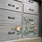 Mobiletto Tansu vintage con decorazioni floreali, anni '60, Immagine 8
