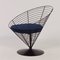 Blauer Cone Chair aus Draht von Verner Panton für Fritz Hansen, 1988 2