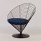 Chaise Bleu Wire Cone par Verner Panton pour Fritz Hansen, 1988 5