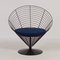 Blauer Cone Chair aus Draht von Verner Panton für Fritz Hansen, 1988 4