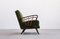 Silla Lounger vintage en verde hierba, años 50, Imagen 1