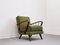 Silla Lounger vintage en verde hierba, años 50, Imagen 12