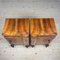 Wood Nightstand, Italy, 1940s, Set of 2 7